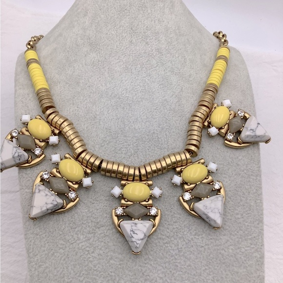 Etruscan Style Necklace with Heavy Stones - Picture 1 of 2